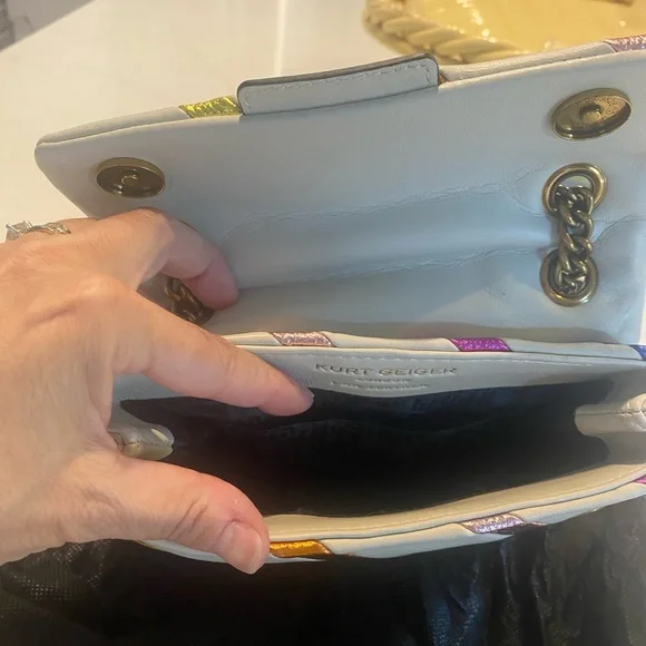 Kurt Geiger Multicolor Mini metallic Kensington- crossbody or shoulder bag - Picture 7 of 11